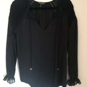 Juicy Couture Black Long Sleeve Blouse